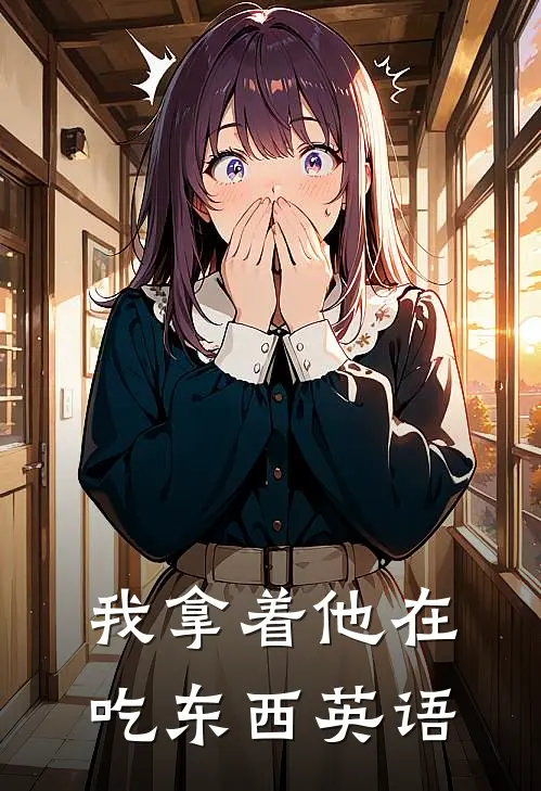 我拿着他在吃东西英语